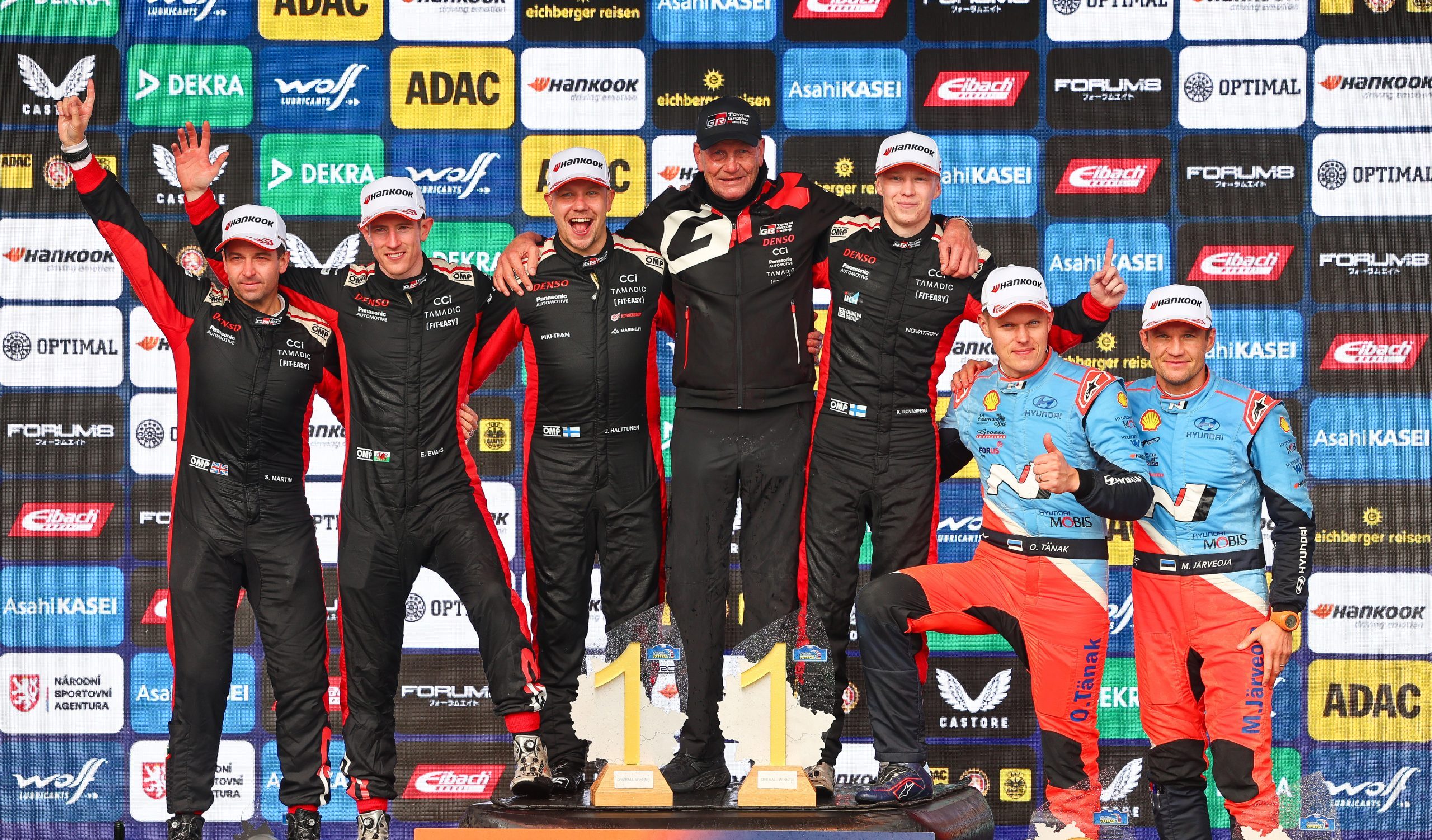 TOYOTA GAZOO Racing Secures Toyota’s Fifth Consecutive WRC Manufacturers’ Title with One-Two Finish at Central European Rally